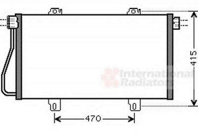 VAN WEZEL 43005352 -  Конденсатор, кондиционер